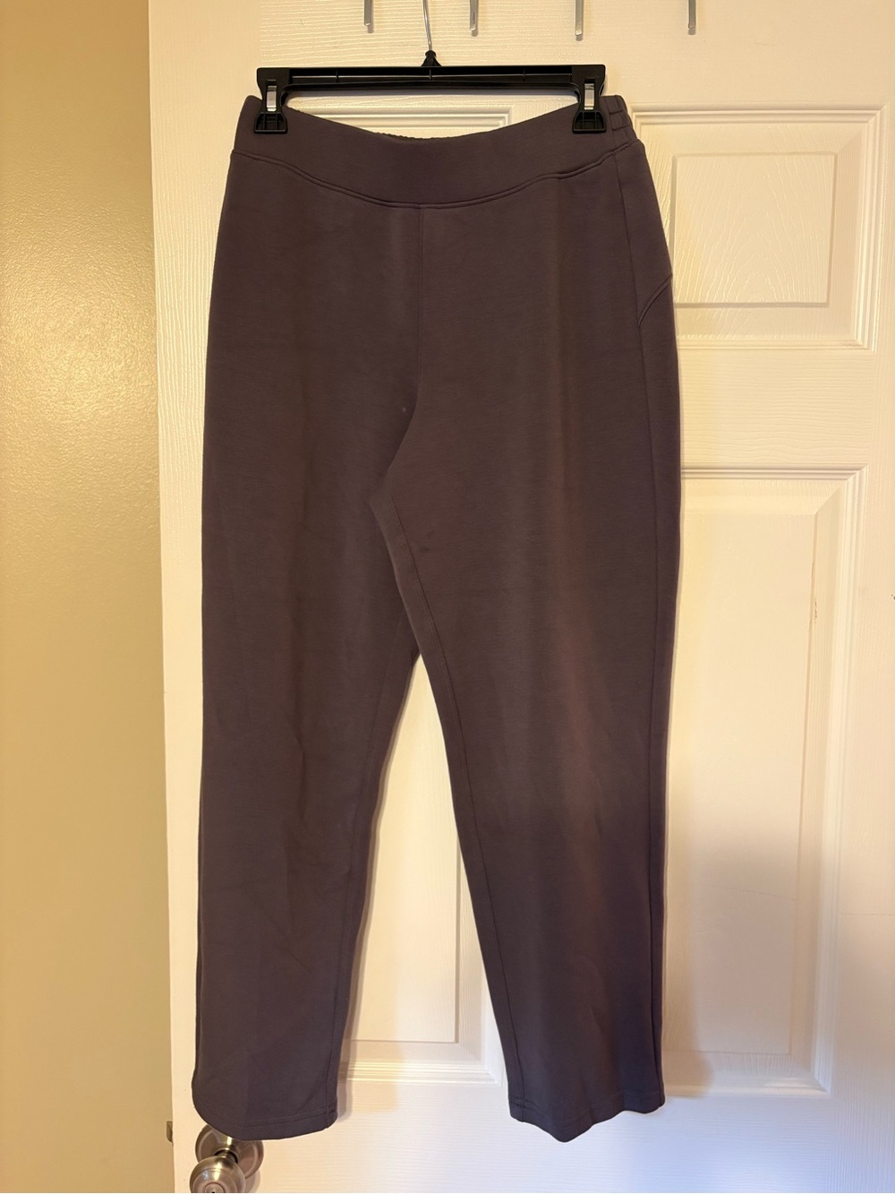 SPANX Super Soft Dark Purple Pull on Sweatpants
